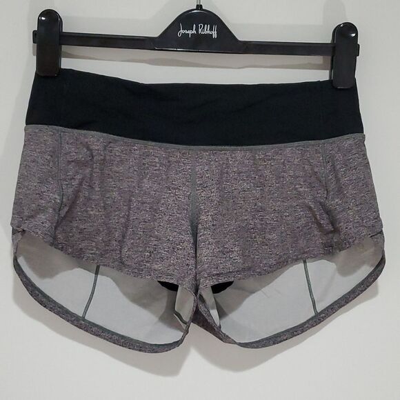 Lululemon Heather Lux multi Black size 4 speed up short - Picture 1 of 8